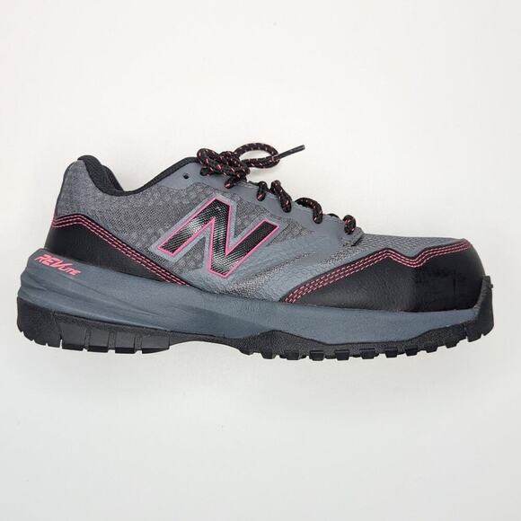 New Balance 589 V1 women's composite toe work shoes lace up size 7 wide - Picture 1 of 8